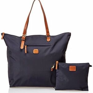 Bric's X-Bag Sportina Duffel Bag -  Navy Black and Brown